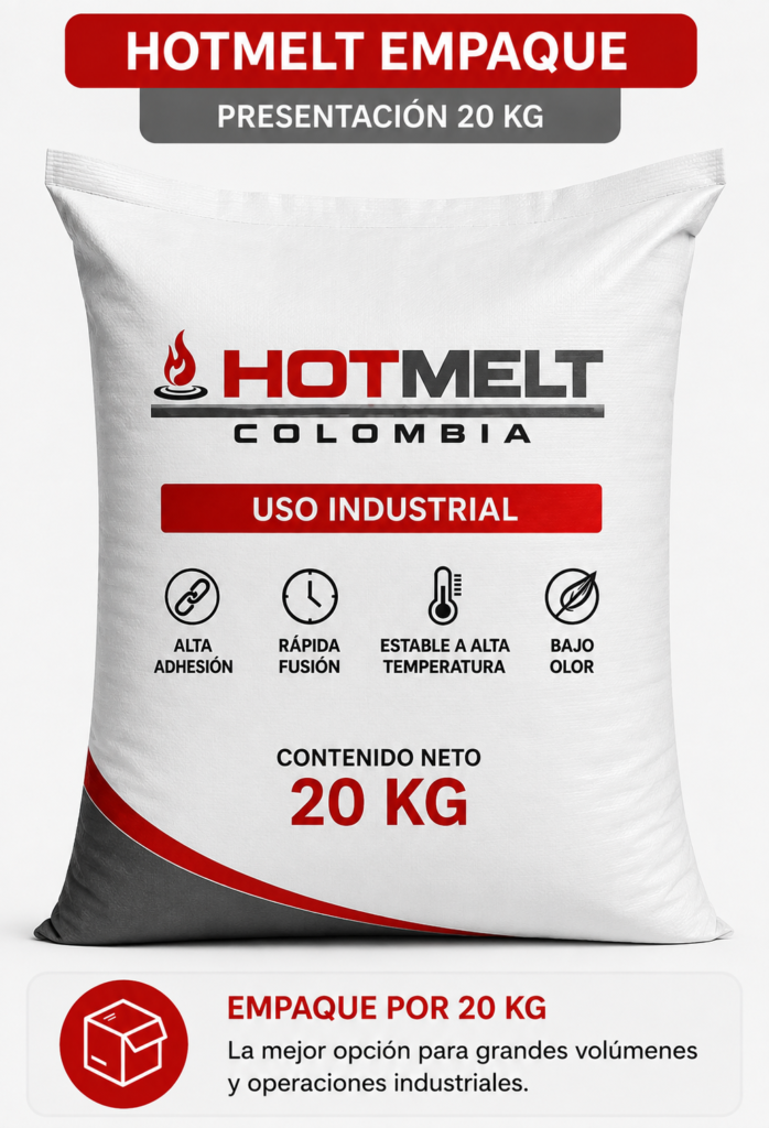 Adhesivo Hotmelt base EVA- Paquete por 20 Kg